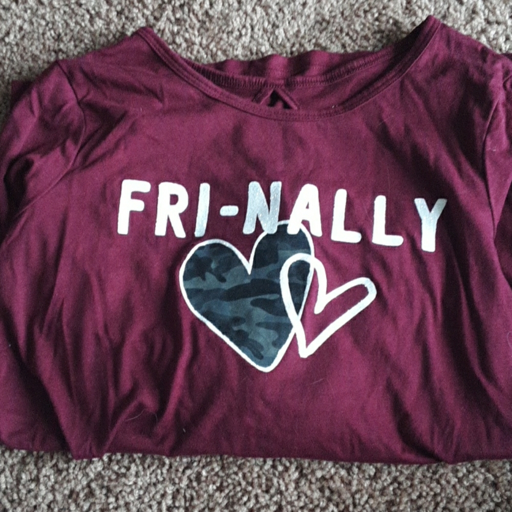 a purple/maroon long sleeve